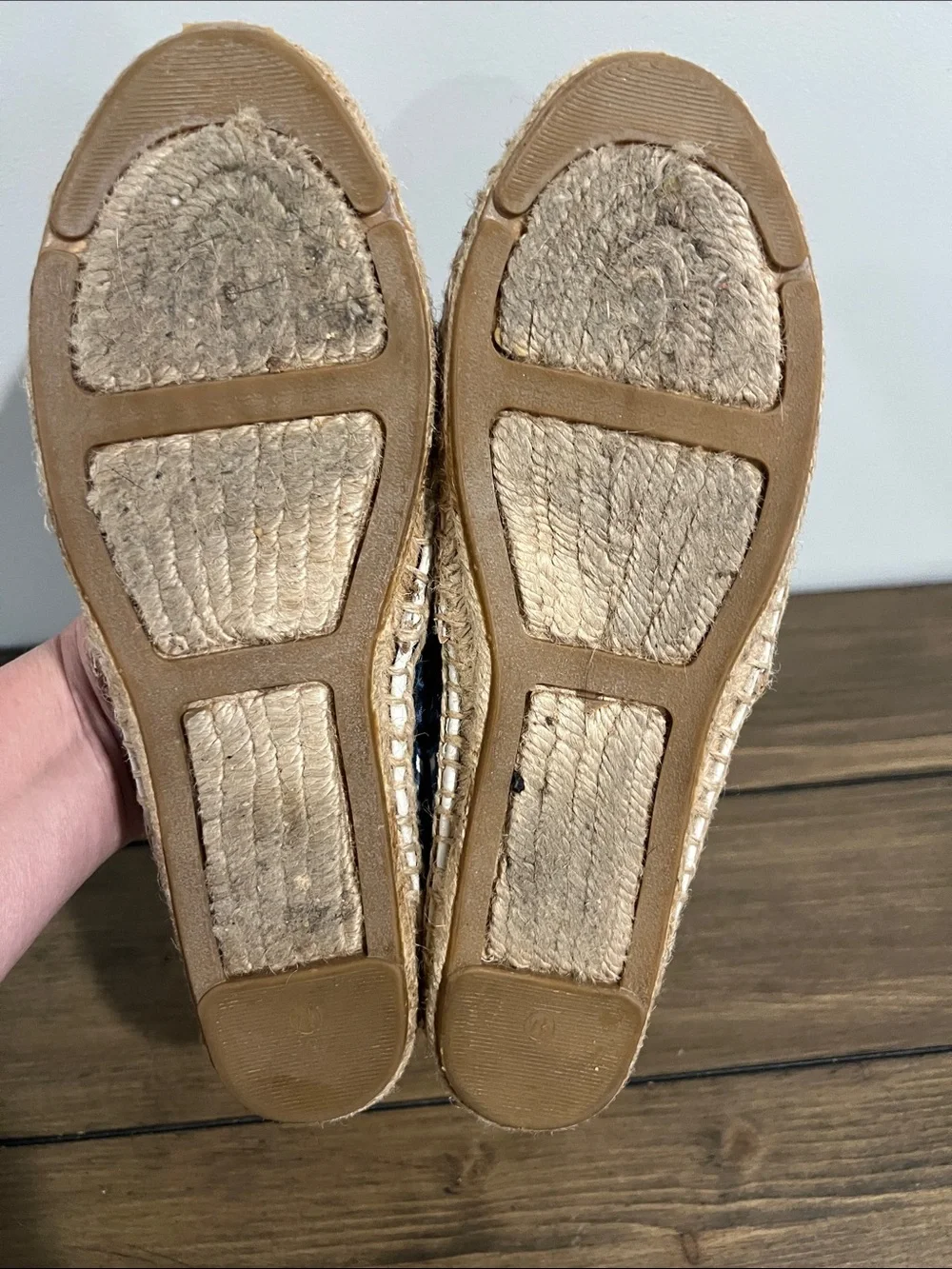 Tory Burch Lucia blue cream lace espadrilles size 8